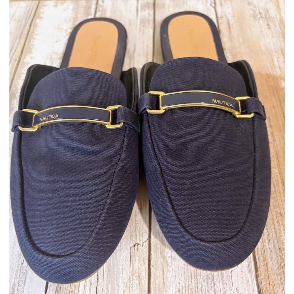 Nautica Women's Navy Labella 5 Slip‎ on Mule Size 7.5
